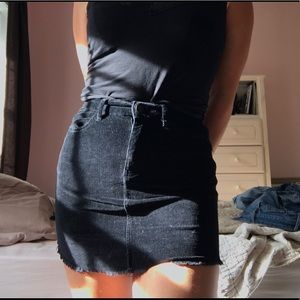 BrandyMelville Black Corduroy Skirt